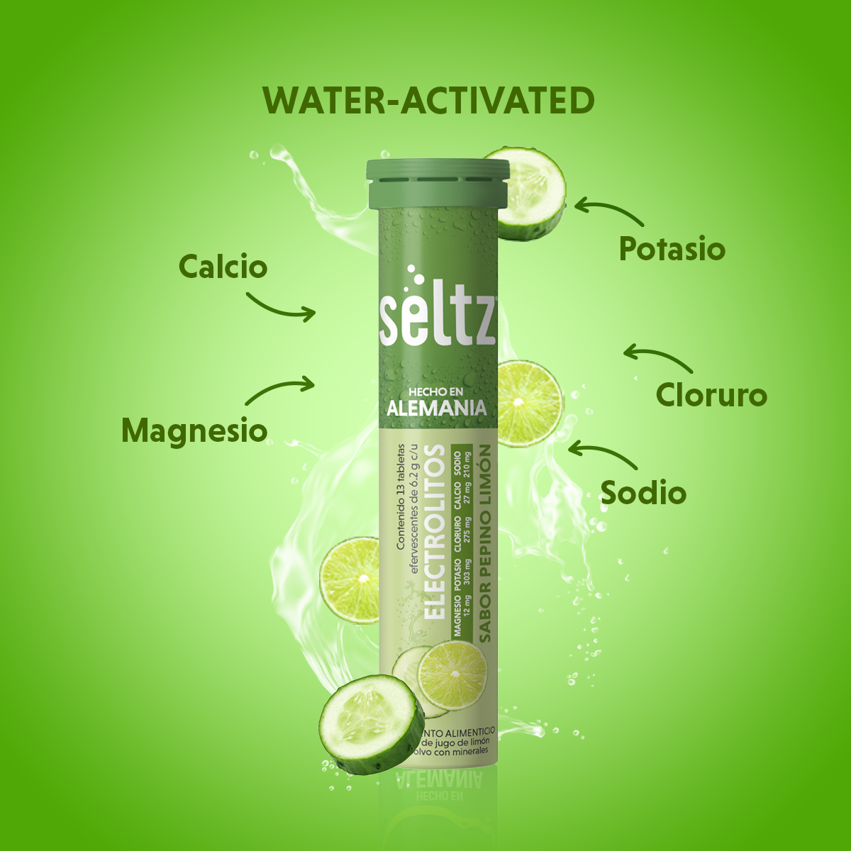 Electrolitos Pepino - Limón